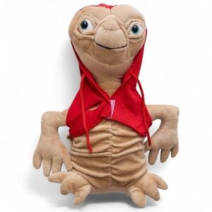 Plush Toy with Red Hoodie Vintage ET